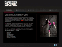 Tablet Screenshot of dancersatwork.nl